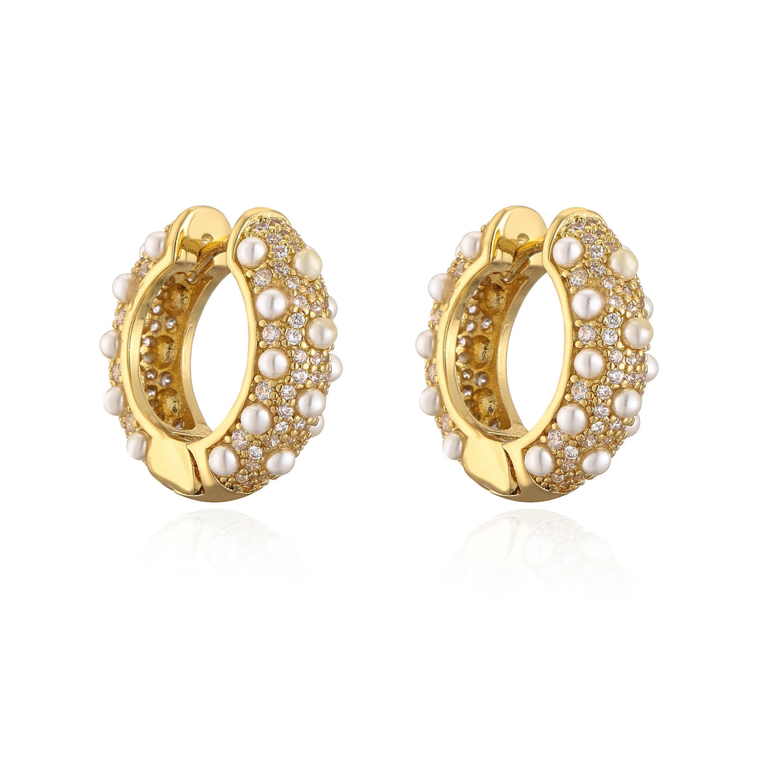 Aphrodite chunky diamant hoops - Ellora