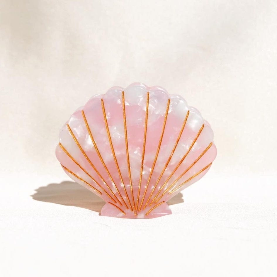 Strandskjell hårklype rosa - Ellora